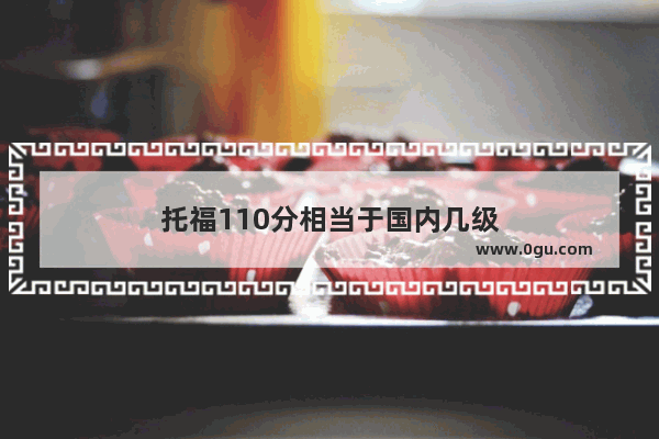 托福110分相当于国内几级