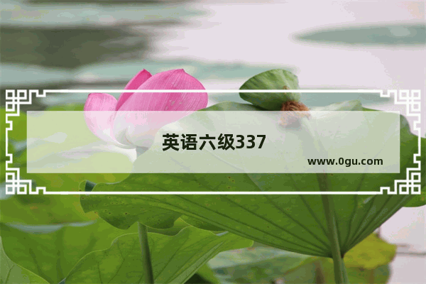 英语六级337