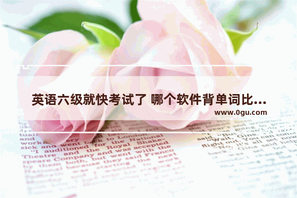 英语六级就快考试了 哪个软件背单词比较好用