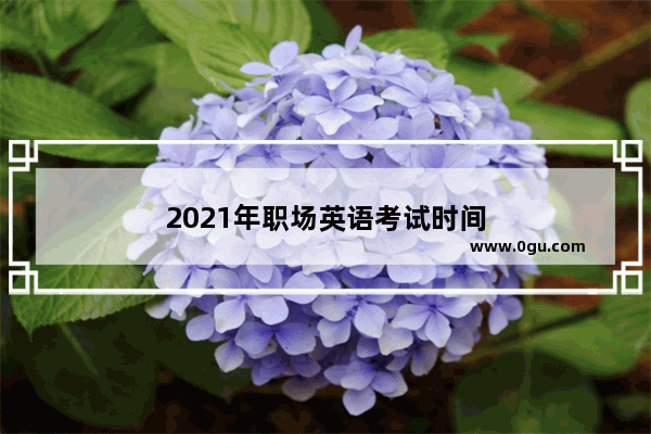 2021年职场英语考试时间