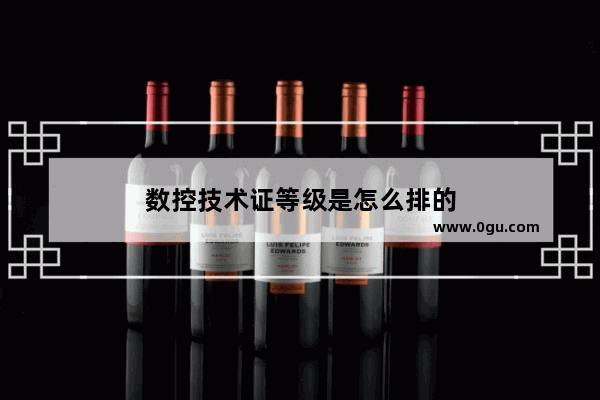 数控技术证等级是怎么排的