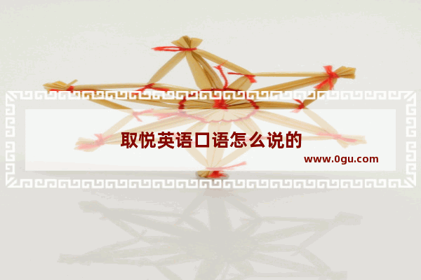 取悦英语口语怎么说的