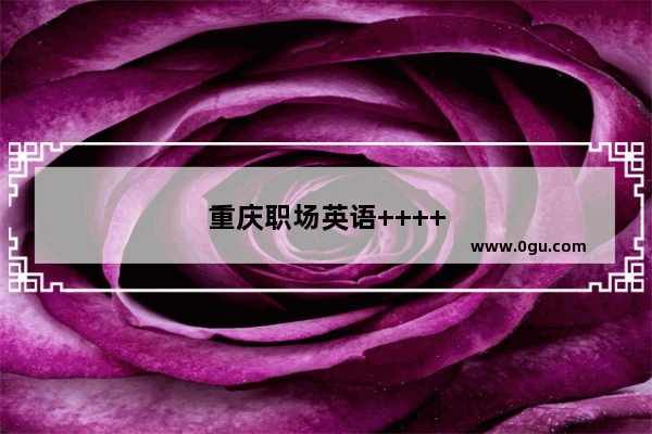 重庆职场英语++++