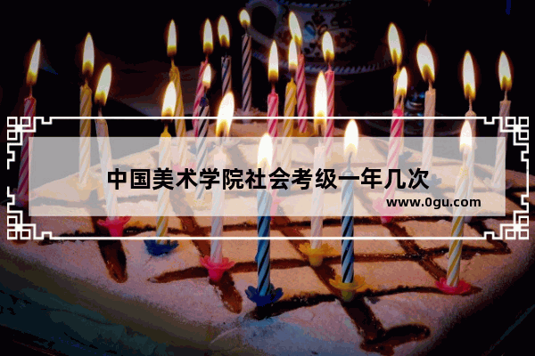 中国美术学院社会考级一年几次