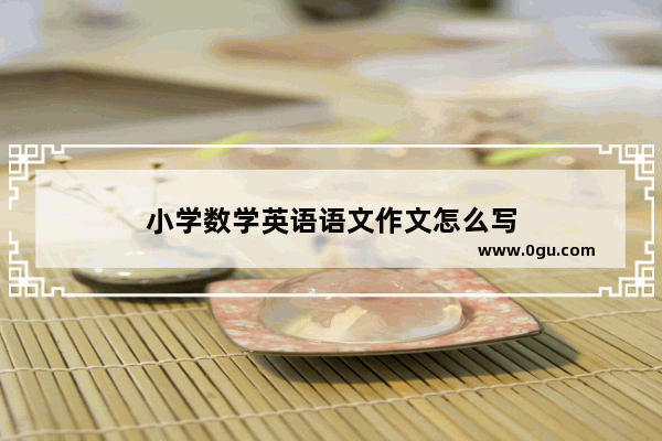 小学数学英语语文作文怎么写