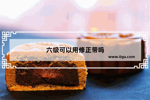 六级可以用修正带吗