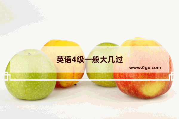 英语4级一般大几过