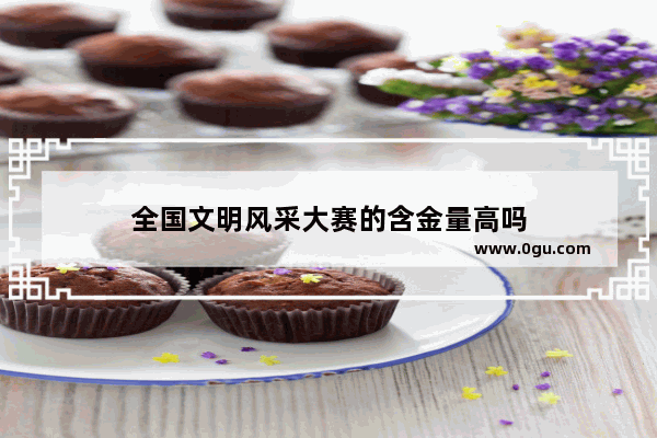全国文明风采大赛的含金量高吗