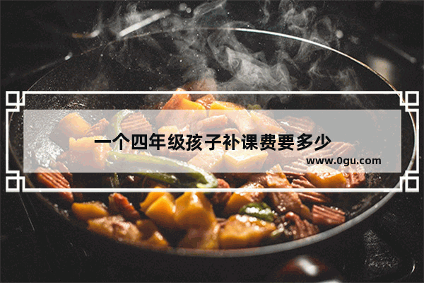 一个四年级孩子补课费要多少