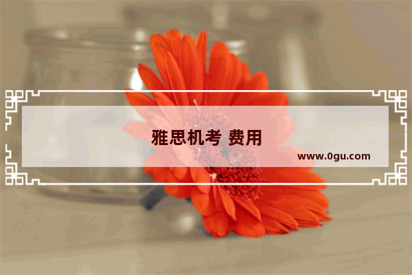 雅思机考 费用