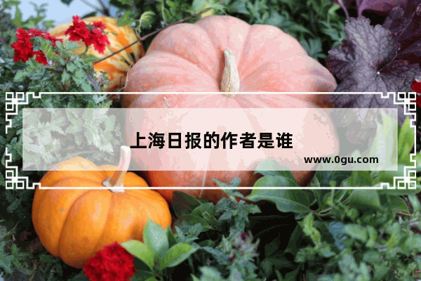 上海日报的作者是谁