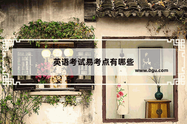 英语考试易考点有哪些