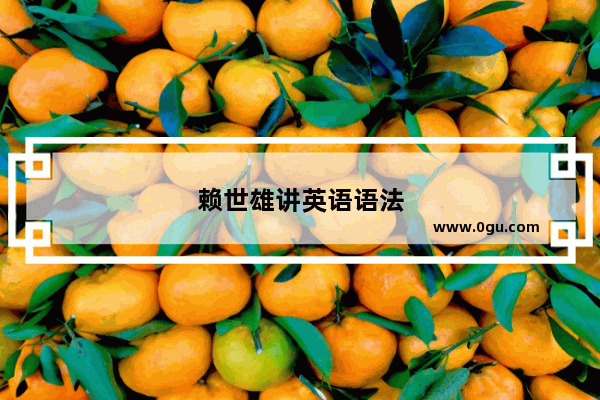 赖世雄讲英语语法