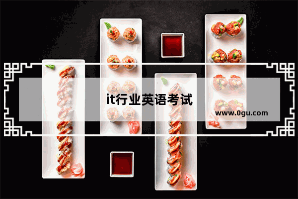 it行业英语考试