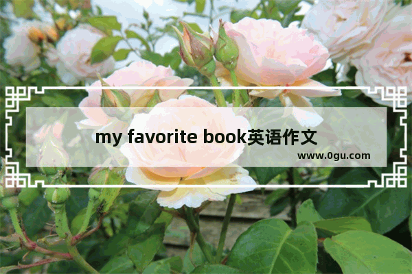 my favorite book英语作文60词数加翻译