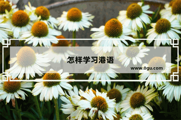 怎样学习港语