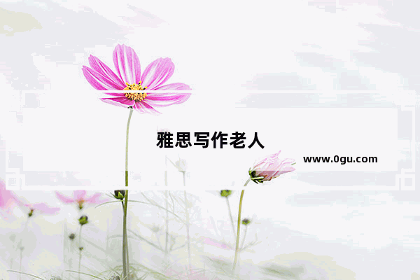 雅思写作老人