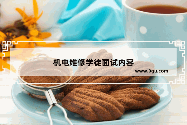 机电维修学徒面试内容