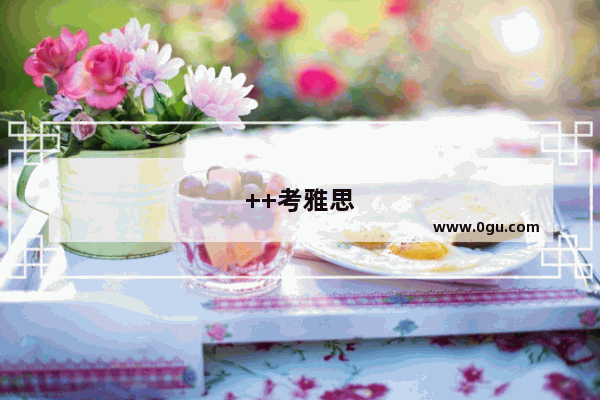 ++考雅思