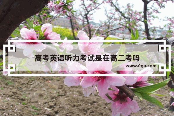 高考英语听力考试是在高二考吗