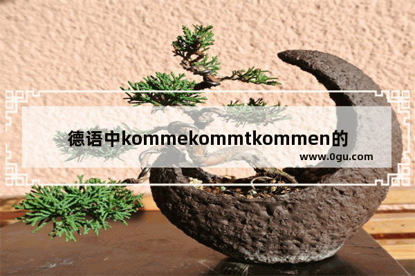德语中kommekommtkommen的区别