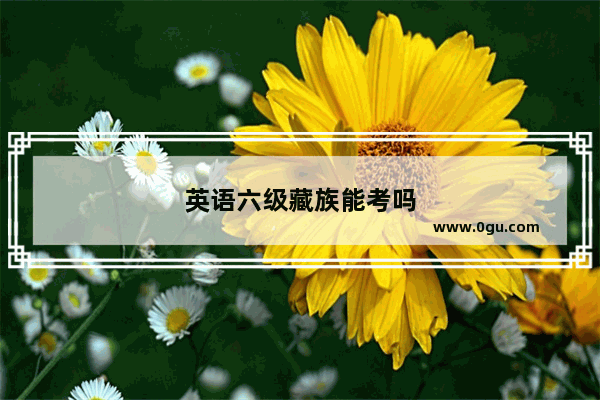 英语六级藏族能考吗