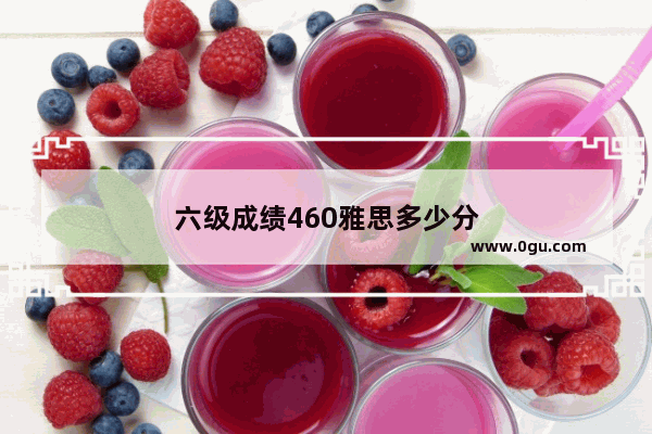 六级成绩460雅思多少分