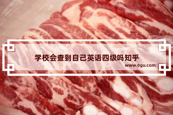 学校会查到自己英语四级吗知乎