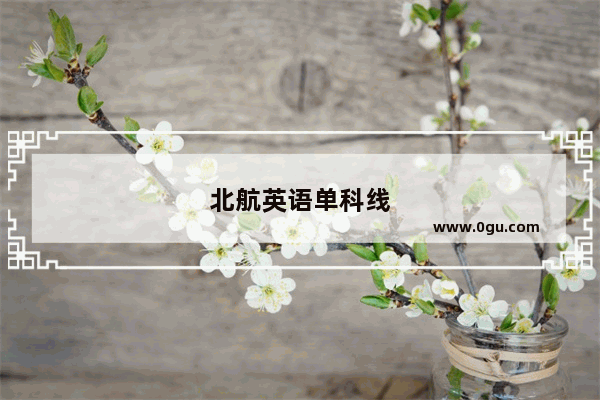 北航英语单科线