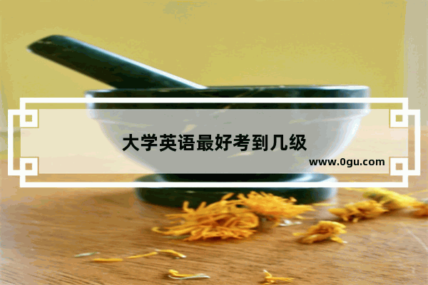 大学英语最好考到几级