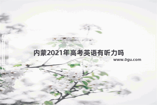 内蒙2021年高考英语有听力吗