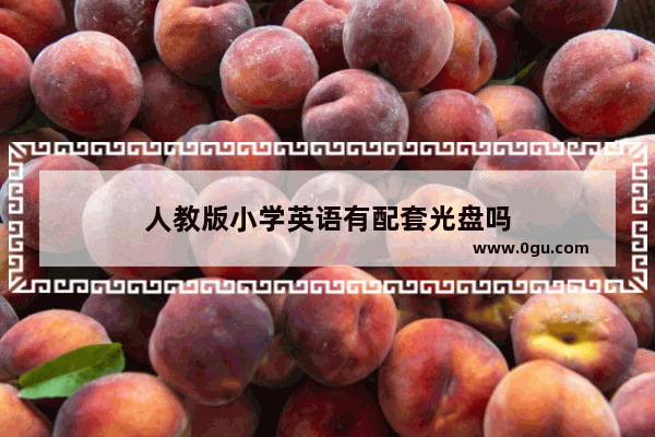 人教版小学英语有配套光盘吗