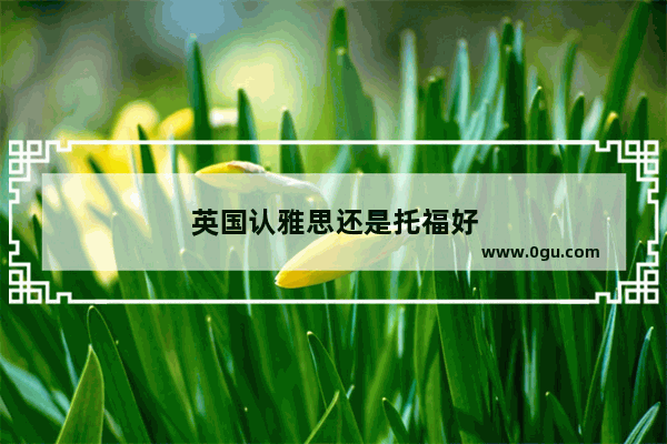 英国认雅思还是托福好