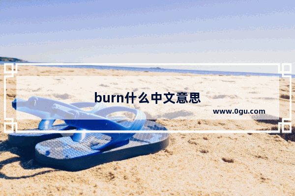 burn什么中文意思