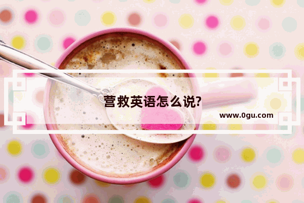 营救英语怎么说?