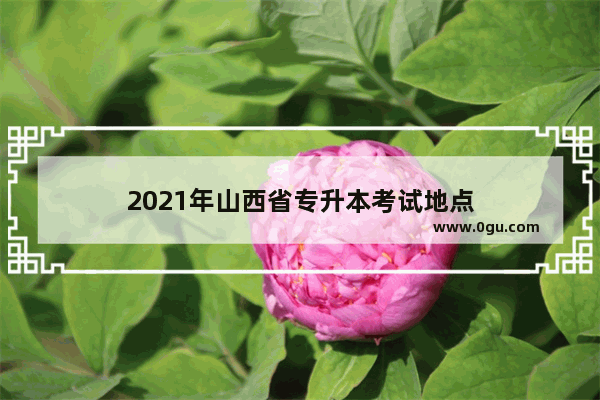 2021年山西省专升本考试地点