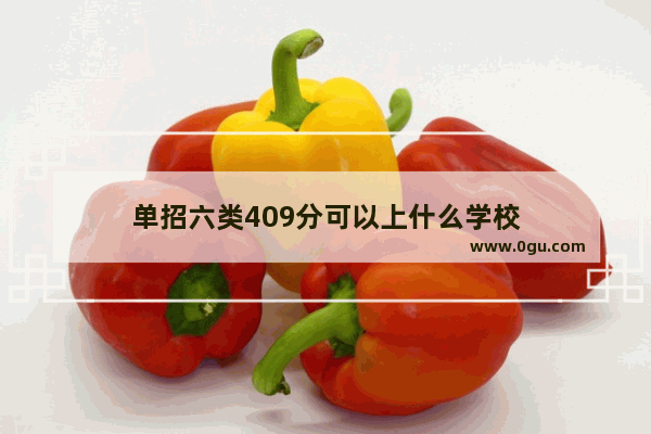 单招六类409分可以上什么学校