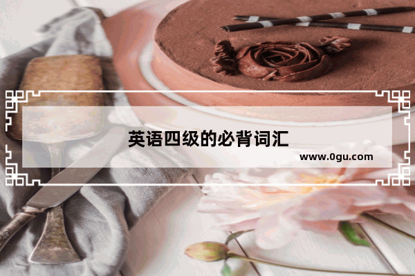 英语四级的必背词汇