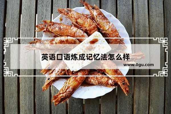 英语口语炼成记忆法怎么样