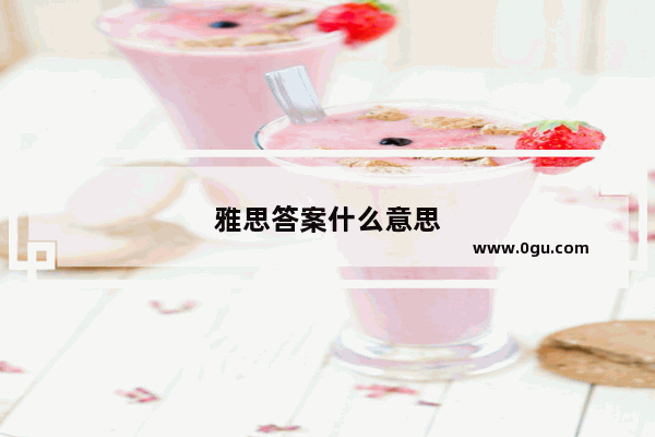 雅思答案什么意思