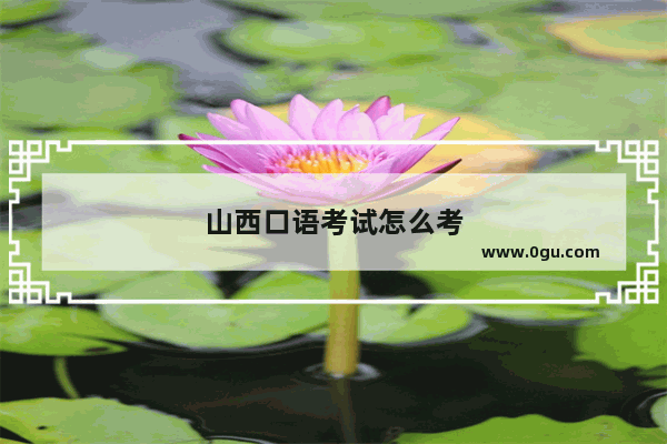 山西口语考试怎么考