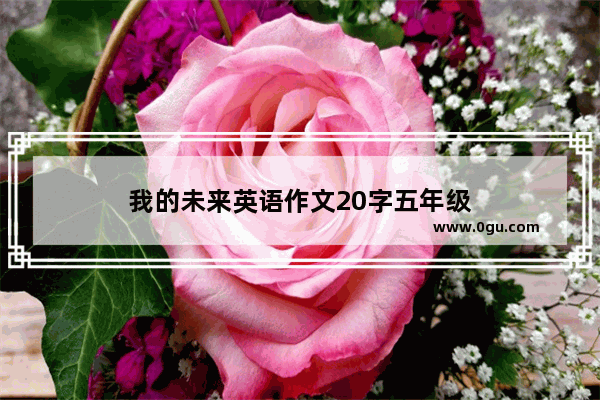 我的未来英语作文20字五年级