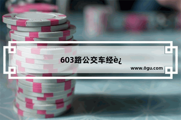 603路公交车经过哪些站