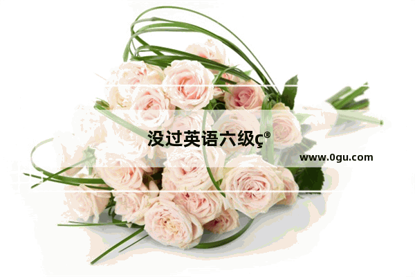 没过英语六级简历中可以写吗