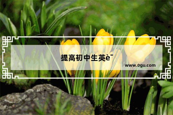 提高初中生英语听力方法