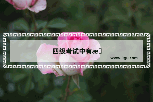 四级考试中有时间提前看听力部分吗