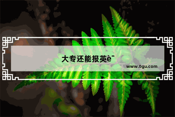 大专还能报英语四级吗河南省