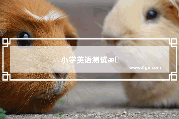 小学英语测试方案