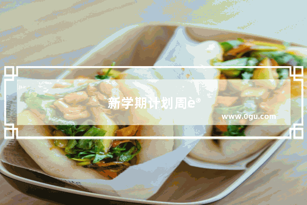 新学期计划周记评语