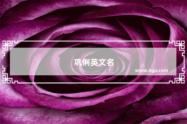 巩俐英文名
